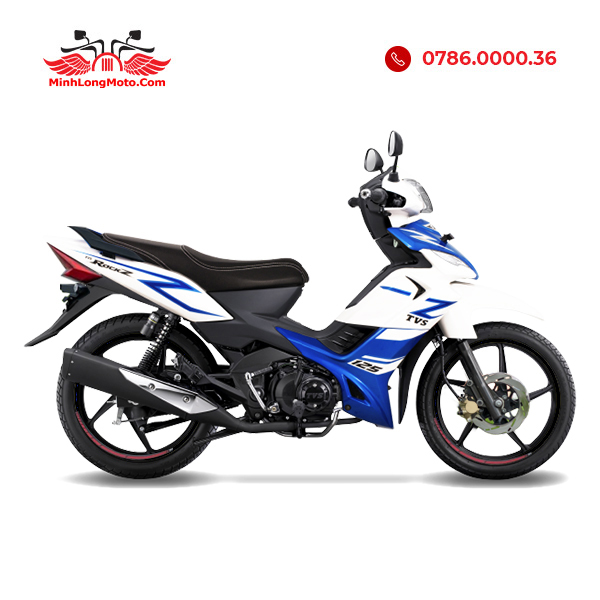 TVS Rockz 125 Trắng xanh đen