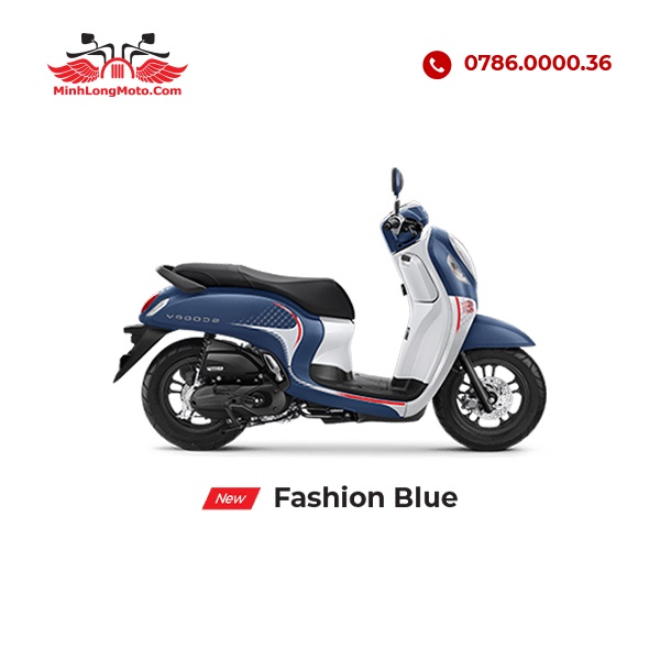 Honda Scoopy 2024 Xanh trắng mâm đen