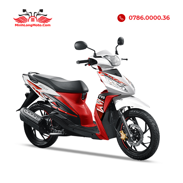 TVS Dazz 110 Trắng đỏ