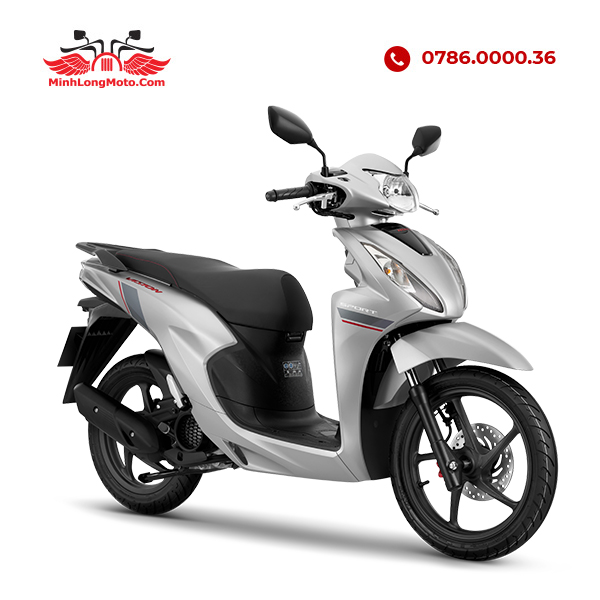 Honda Vision 2026 Thể thao Bạc đen